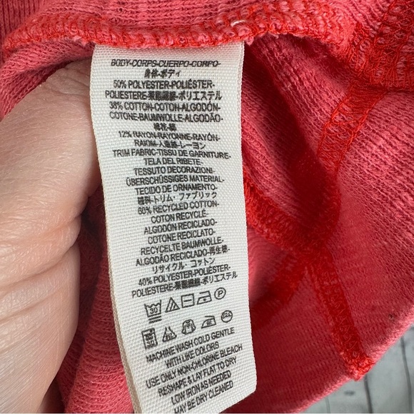 Free People We The Free Don't Forget Me Oversized Pullover Coral Top Size Medium - Picture 5 of 7